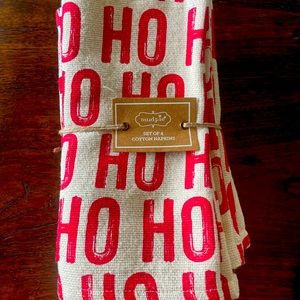 Mudpie cloth Christmas napkins
